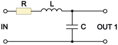 Circuit diagram of sequential electrical oscillating circuit