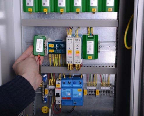 Inner structure of Electrical cabinet ZETLab