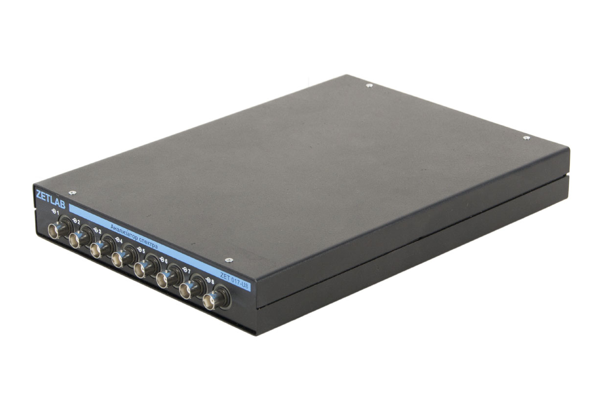 ZET 017-U8 FFT spectrum analyzer, 8 measuring channels