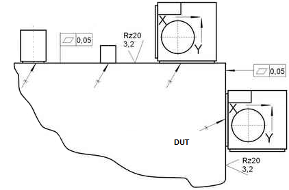 Accelerometer mounting with the use of glue