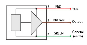 The electric scheme of the accelerometer of the BC