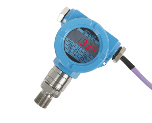 Pressure sensor ZET 7X12 with indicator with a mebran