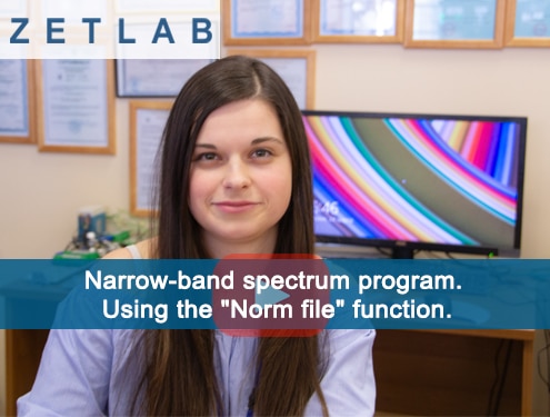 Narrow-band spectrum program.