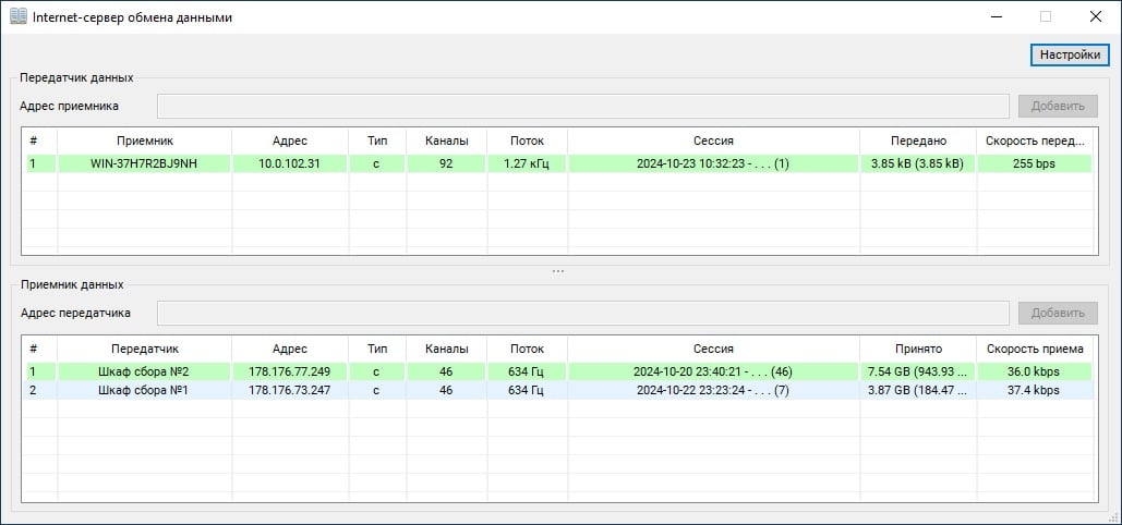 Glavnoe-okno-programmyi-Internet-server-peredachi-dannyih